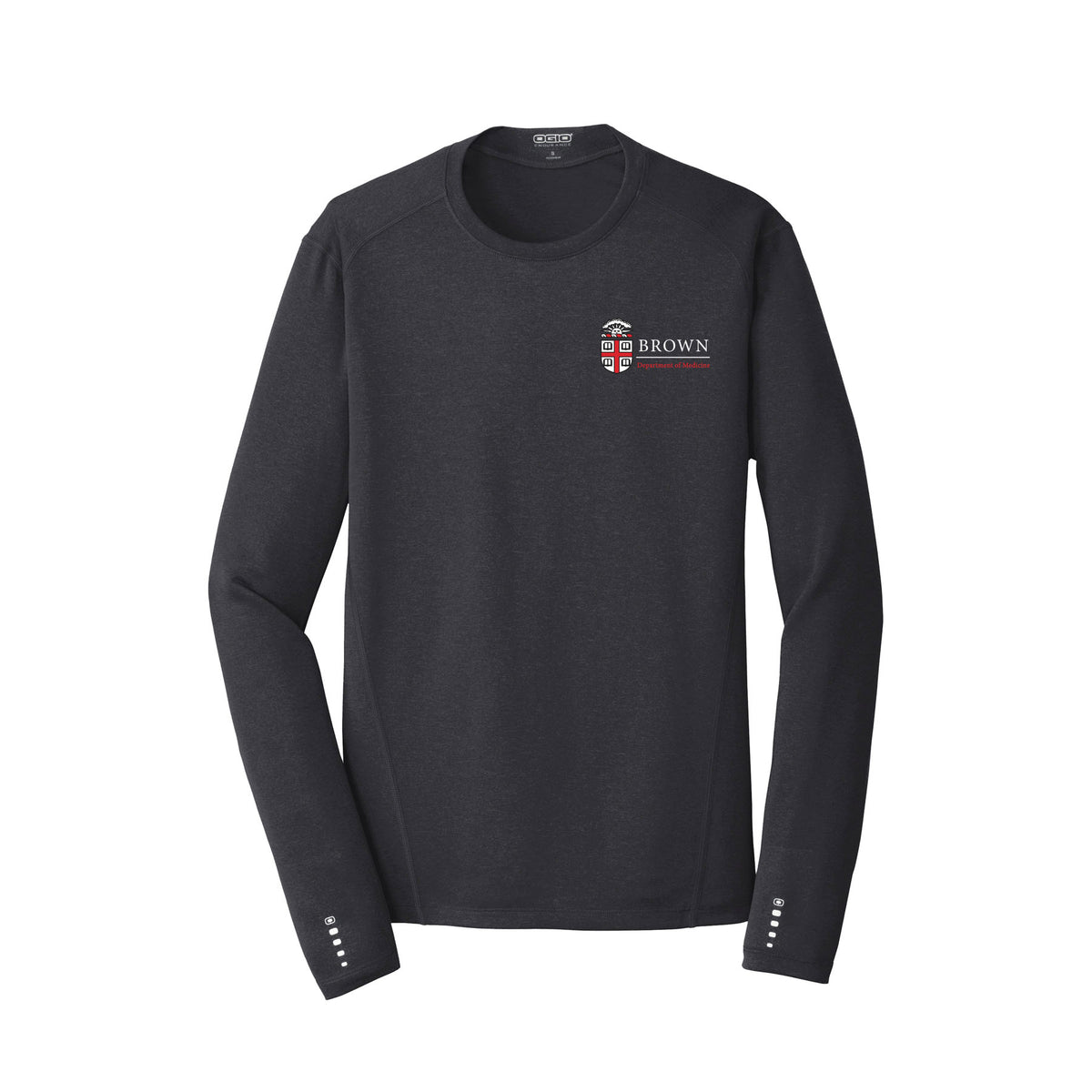 OGIO - Mens Long Sleeve Pulse Crew : Brown Medicine