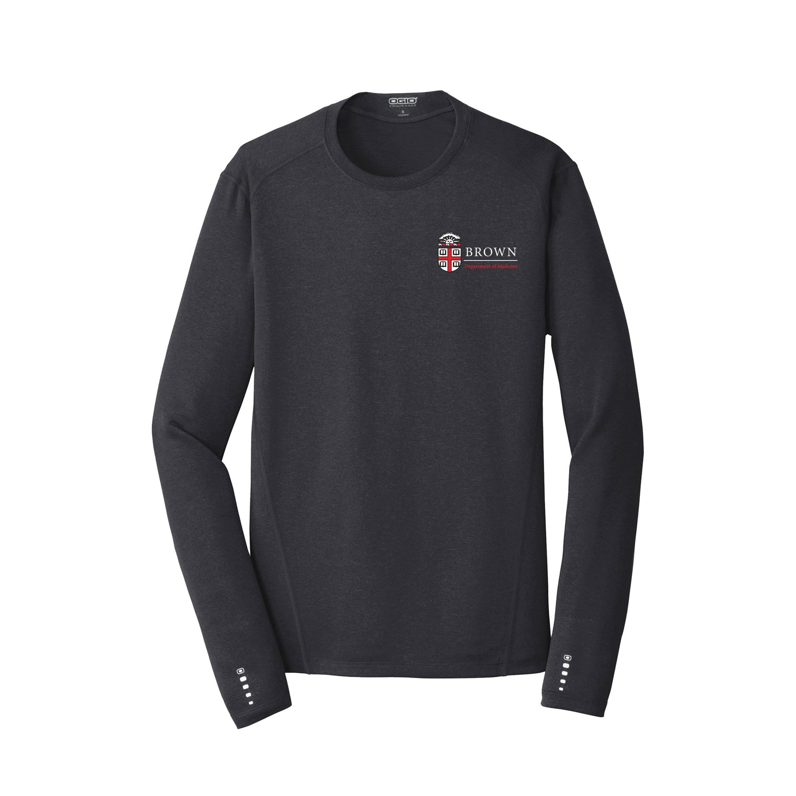 OGIO - Mens Long Sleeve Pulse Crew : Brown Medicine