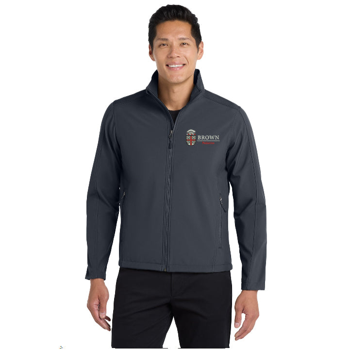 J317 Mens Port Authority® Core Soft Shell Jacket. Brown Pediatrics