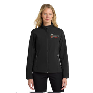 L317 Ladies  Port Authority® Women's Core Soft Shell Jacket. Brown Pediatrics