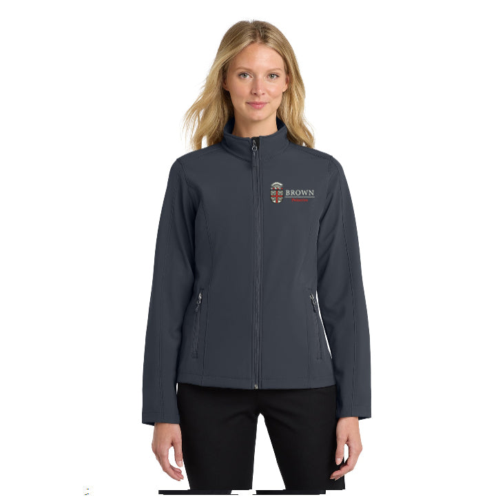 L317 Ladies  Port Authority® Women's Core Soft Shell Jacket. Brown Pediatrics