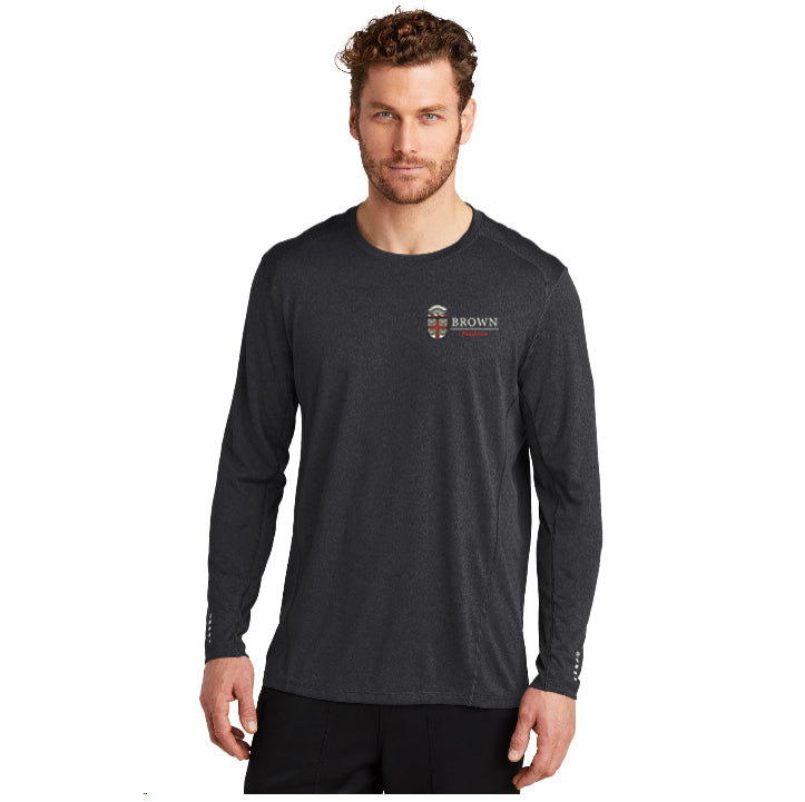 OGIO - Mens Long Sleeve Pulse Crew : Brown Pediatric