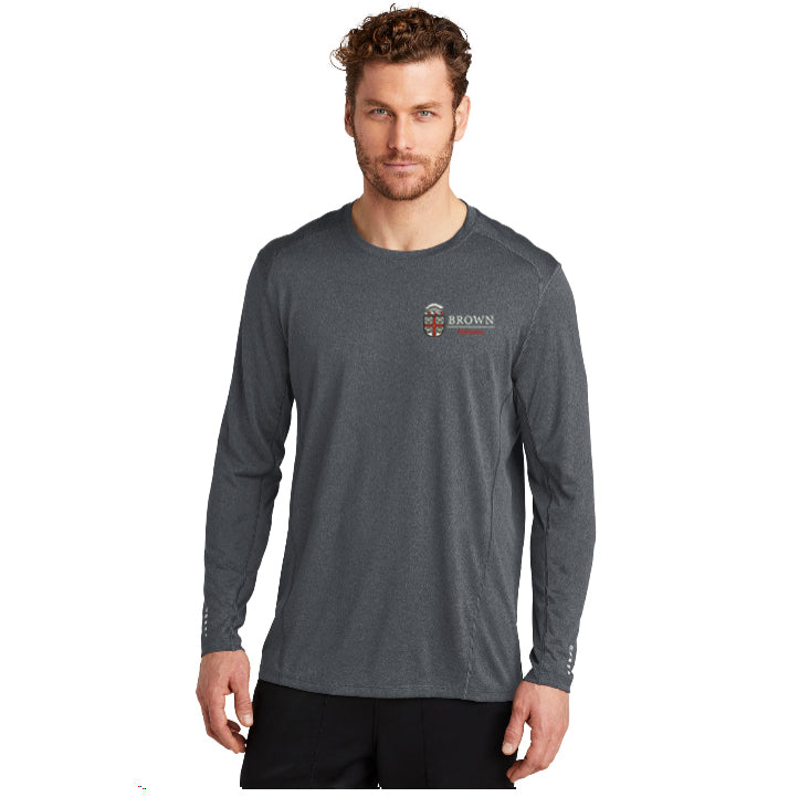 OGIO - Mens Long Sleeve Pulse Crew : Brown Pediatric