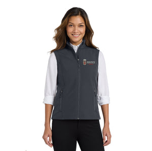 L325  Ladies Port Authority® Women's Core Soft Shell Vest. Brown Pediatrics