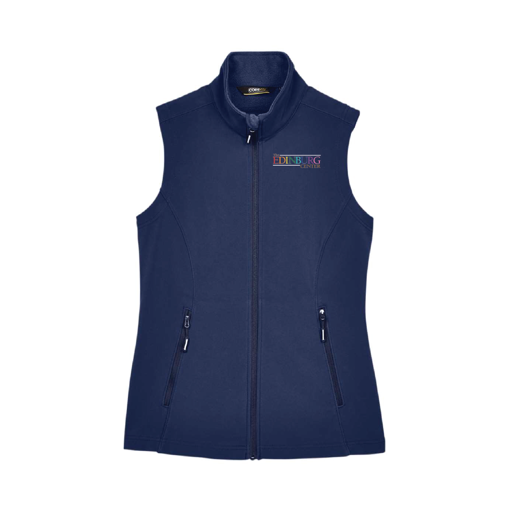 CORE 365 Women's Cruise Two-Layer Fleece Bonded Soft Shell Vest CE701W PRIDE